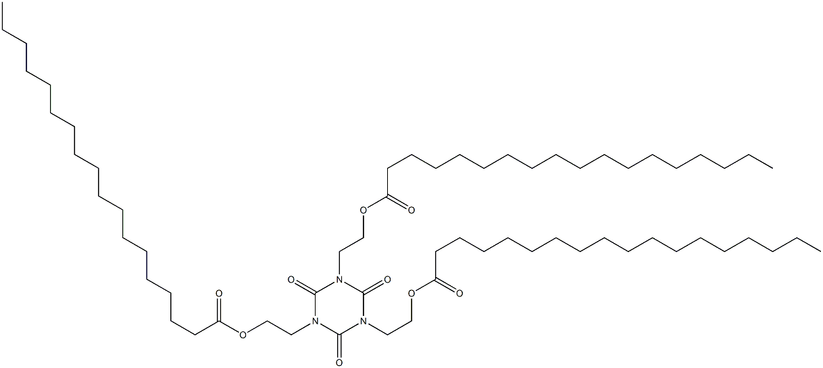 1,3,5-Tris[2-(octadecanoyloxy)ethyl]hexahydro-1,3,5-triazine-2,4,6-trione Struktur