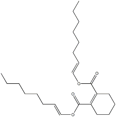 1-Cyclohexene-1,2-dicarboxylic acid bis(1-octenyl) ester Struktur