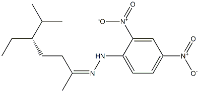 [S,(+)]-5-Ethyl-6-methyl-2-heptanone 2,4-dinitrophenylhydrazone Struktur