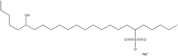 19-Hydroxytetracosane-6-sulfonic acid sodium salt Struktur