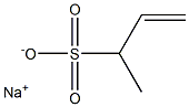 1-Butene-3-sulfonic acid sodium salt Struktur