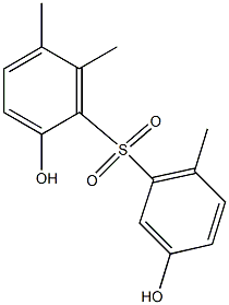 2,3'-Dihydroxy-5,6,6'-trimethyl[sulfonylbisbenzene] Struktur