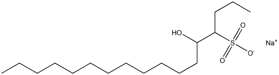 5-Hydroxyheptadecane-4-sulfonic acid sodium salt Struktur