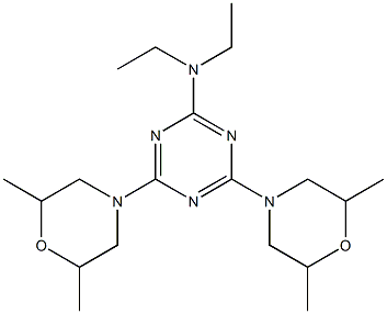 2-Diethylamino-4,6-bis(2,6-dimethylmorpholino)-1,3,5-triazine Structure