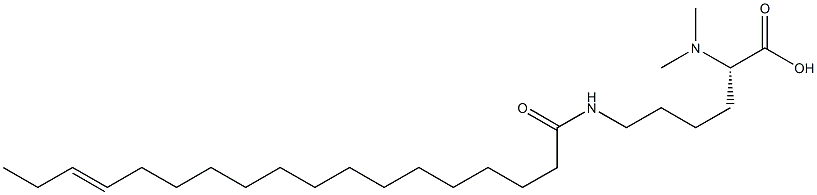 N6-(15-Octadecenoyl)-N2,N2-dimethyllysine Struktur