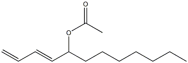 5-Acetoxy-1,3-dodecadiene Struktur