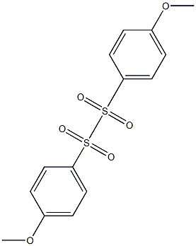 Bis(4-methoxyphenyl) disulfon Struktur