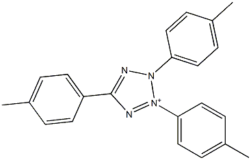 2,3,5-Tris(p-tolyl)-2H-tetrazol-3-ium Struktur