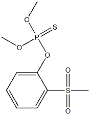 Thiophosphoric acid O,O-dimethyl O-[o-(methylsulfonyl)phenyl] ester Struktur