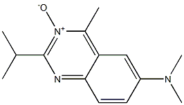 2-Isopropyl-4-methyl-6-dimethylaminoquinazoline 3-oxide Struktur