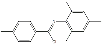 Chloro(4-methylphenyl)-N-(2,4,6-trimethylphenyl)methanimine Struktur