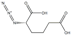 [S,(-)]-2-Azidohexanedioic acid Struktur