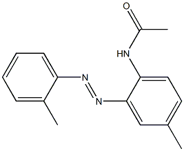 2-Acetylamino-5,2'-dimethylazobenzene Struktur