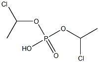 Phosphoric acid hydrogen bis(1-chloroethyl) ester Struktur