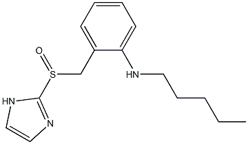 N-Pentyl-2-[(1H-imidazol-2-yl)sulfinylmethyl]aniline Struktur