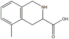 1,2,3,4-Tetrahydro-5-methylisoquinoline-3-carboxylic acid Struktur