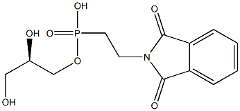 [R,(-)]-D-Glycerol 1-[(2-phthalimidylethyl) phosphonate] Struktur