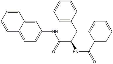 (2R)-2-(Benzoylamino)-3-phenyl-N-(2-naphtyl)propanamide Struktur