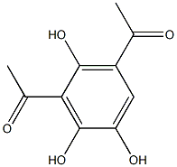 3,5-Diacetyl-1,2,4-trihydroxybenzene Struktur