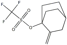 Trifluoromethanesulfonic acid 2-methylenebicyclo[2.2.2]octan-1-yl ester Struktur