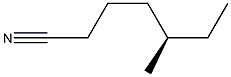 [R,(-)]-5-Methylheptanenitrile Struktur