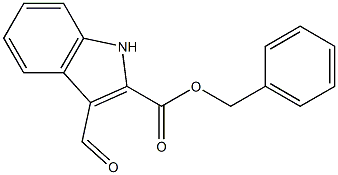 3-Formyl-1H-indole-2-carboxylic acid benzyl ester Struktur