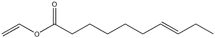 7-Decenoic acid ethenyl ester Struktur