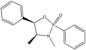 (4S,5R)-3,4-Dimethyl-2,5-diphenyl-1,3,2-oxazaphospholidin-2-one Struktur