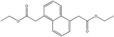 Naphthalene-1,5-diacetic acid diethyl ester Struktur