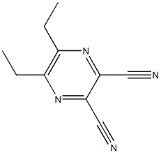 5,6-Diethylpyrazine-2,3-dicarbonitrile Structure