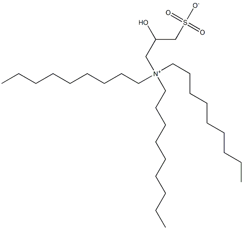 N,N-Dinonyl-N-(2-hydroxy-3-sulfonatopropyl)-1-nonanaminium Struktur