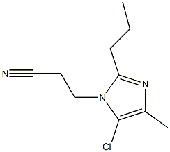 5-Chloro-1-(2-cyanoethyl)-4-methyl-2-propyl-1H-imidazole Struktur