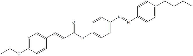 3-(4-Ethoxyphenyl)propenoic acid 4-(4-butylphenylazo)phenyl ester Struktur