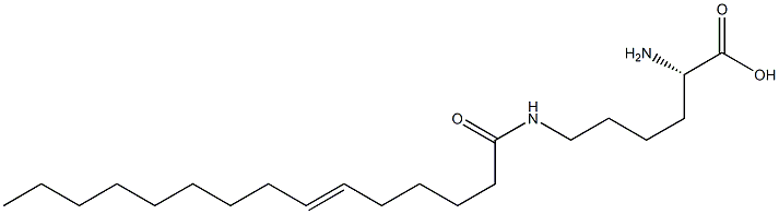 N6-(6-Pentadecenoyl)lysine Struktur