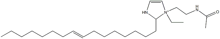 1-[2-(Acetylamino)ethyl]-1-ethyl-2-(8-hexadecenyl)-4-imidazoline-1-ium Struktur