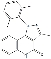 1-(2,6-Dimethylphenyl)-3-methyl-1H-pyrazolo[4,3-c]quinolin-4(5H)-one Struktur