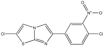 2-Chloro-6-(4-chloro-3-nitrophenyl)imidazo[2,1-b]thiazole Struktur