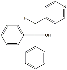 4-(1-Fluoro-2-hydroxy-2,2-diphenylethyl)pyridine Struktur