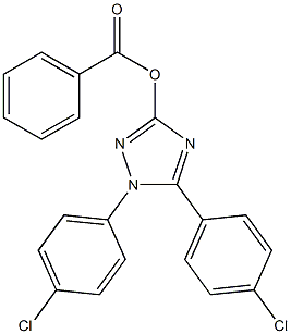 1,5-Bis(4-chlorophenyl)-1H-1,2,4-triazol-3-ol benzoate Struktur