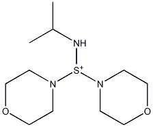 Dimorpholino(isopropylamino)sulfonium Struktur