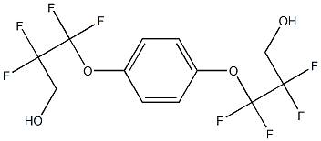 3,3'-(p-Phenylenebisoxy)bis(2,2,3,3-tetrafluoro-1-propanol) Struktur