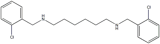 N,N'-Bis(o-chlorobenzyl)-1,6-hexanediamine Struktur