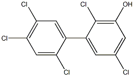 2,2',4',5,5'-Pentachlorobiphenyl-3-ol Struktur