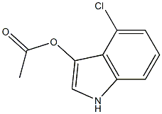 4-Chloro-3-acetoxy-1H-indole Struktur