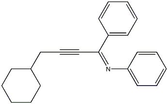 N-Phenyl-1-(phenyl)-4-cyclohexyl-2-butyn-1-imine Struktur