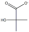 2-Hydroxy-2-methylpropionate Struktur