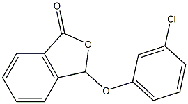 3-(3-Chlorophenoxy)isobenzofuran-1(3H)-one Struktur