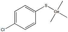 Trimethyl(4-chlorophenylthio)germane Struktur