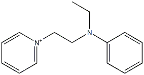 1-[2-[Ethyl(phenyl)amino]ethyl]pyridinium Struktur