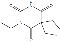 1,5,5-Triethylbarbituric acid Struktur